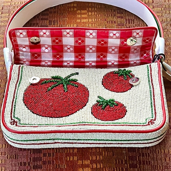 🌺🎉HP🎉🌺 NWT Staud Tommy Shoulder Bag Tomato - Picture 8 of 16
